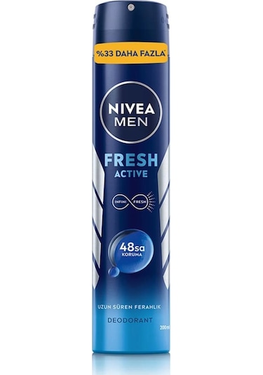 Nivea Active Fresh Erkek Sprey Deodorant 200 ML