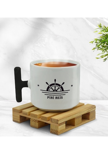 Bk Gift Kişiye Özel Tekne Marin Ve Denizcilik Tasarımlı Siyah T Kulplu Middle Kupa-5, Arkadaşa Hediye Kobitmeyencom33416 Bk Gift