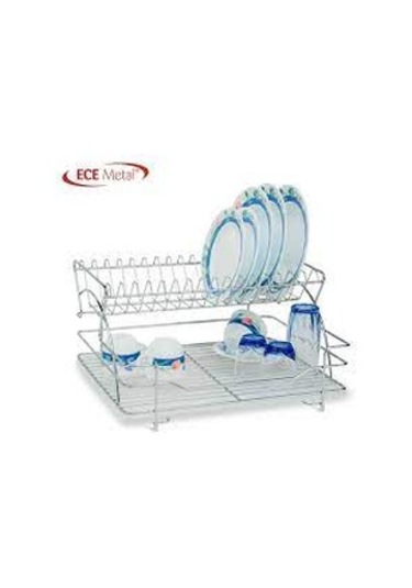 Ece Metal De Luxe Paslanmaz Bulaşık Sepeti 1 Adet Gümüş