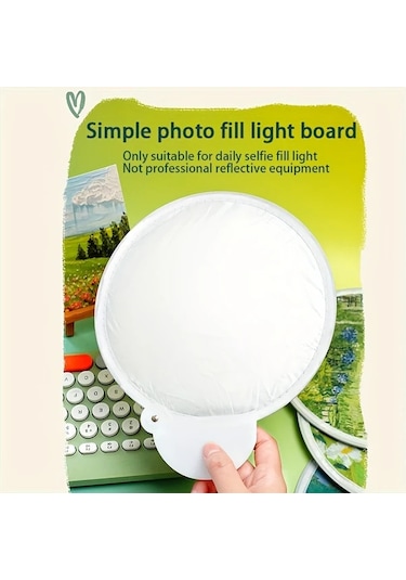 Willowhaven Leavesshadow Taşınabilir Katlanır El Soğutma Fanı Karpuz Desenli Hafif Yansıtıcı Yüzey