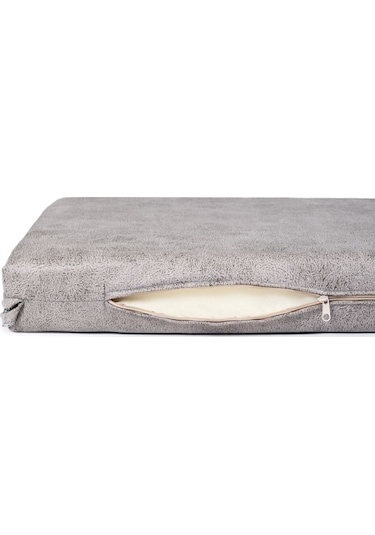 Bank Minderi İç Ve Dış Mekan Oturma Minderi Bahçe Minderi Su İtici Güneş Dayanımlı Kumaş 100x45 Gri