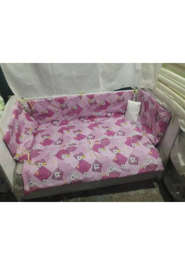 Hugoy 60X120 Bebek Uyku Seti 60x120 Eko Pembe