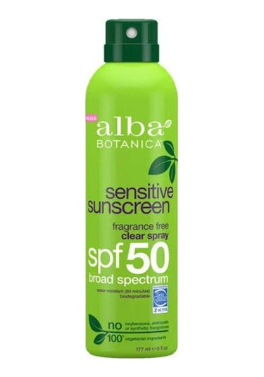 Alba Botanica Sensitive Sunscreen Clear Spray Spf50 148 Ml