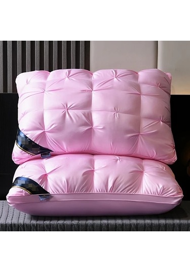 Trendooze Sunshine022 Mavi Lüks Uzatma King Yastık Omurga Desteği Yıkılabilir Açık Mavi