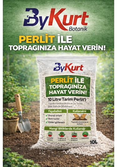 Tarım Perliti Çiçek Toprağı Karışımı 10 Litre Toprak Perliti 10 L