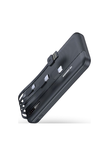 Büro Ev Ofis Cihazları İçin 10000mah 4hub Kablolu Android Ios Uyumlu Hızlı Şarj Powerbank