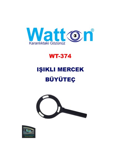 Watton Wt-374 250 Lümen Işıklı Mercek Büyüteç Çok Renkli