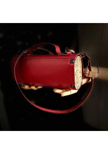 Hakiki Deri, El Yapımı Bayan Çanta, Bayan Cüzdan Larissa V13 Ekru