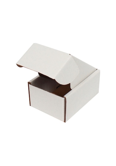Beyaz Kilitli Kargo Kutusu / Ebat: 10x7x4,5 cm (100 adet)