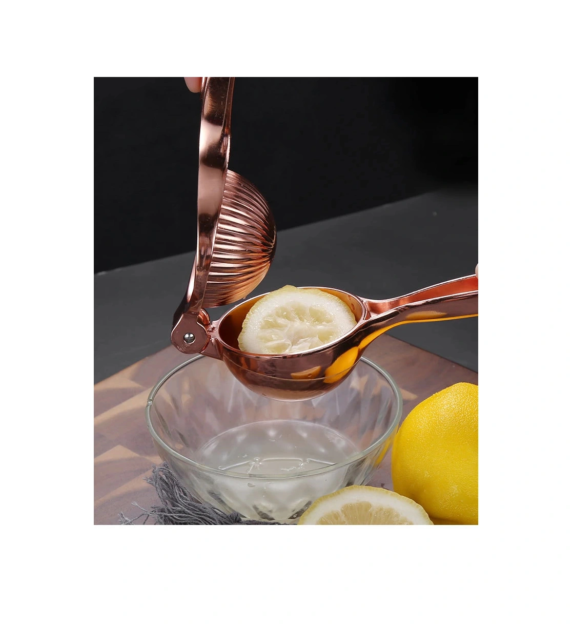 Mybru Rose Paslanmaz Çelik Limon Sıkacağı Narenciye Sıkacağı Büyük Boy Çok Renkli