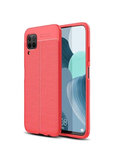 Huawei P40 Lite E Kılıf Zore Niss Deri Desenli Silikon Kılıf