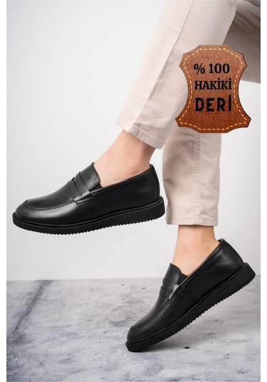 Muggo Jones Garantili Erkek Günlük Klasik Hakiki Deri Casual Rahat Ortopedik Ayakkabı 001