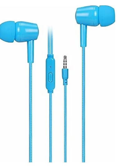 Asonıc As1 Mıkrofonlu Kulaklık Kulak Icı Mavı