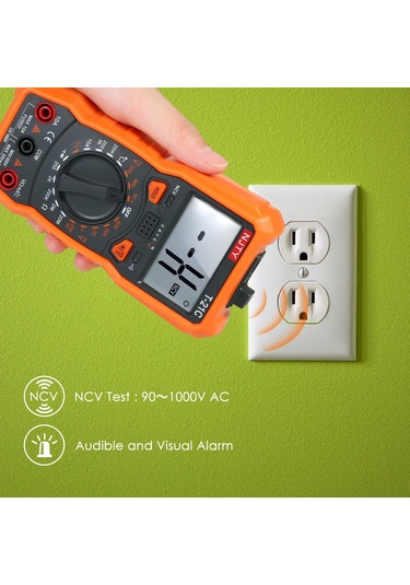 Yunboo Njty T21c El Tipi Multimetre: 1999 Sayım, Ac/dc Voltaj, Akım, Direnc Ölçümü, Işık Ve Manyetik Tutucu, Pil Yok