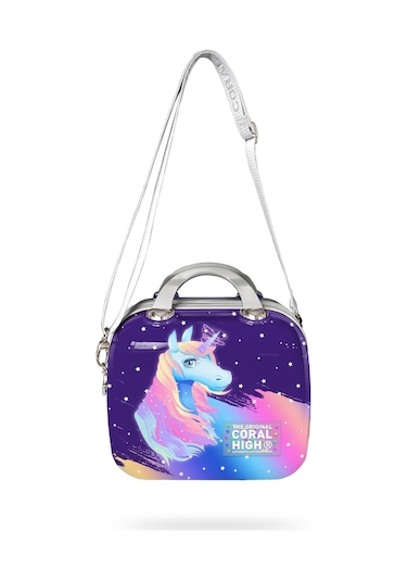 Coral High Unicorn Desenli Omuz Askılı Pc Makyaj Çantası 16896