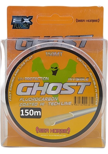 Sea Horse Ghost 150m Hayalet Misina Fluorocarbon Coated Şeffaf 0.30 MM