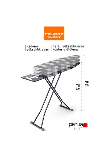 Perilla Hely Ütü Masası Antrasit