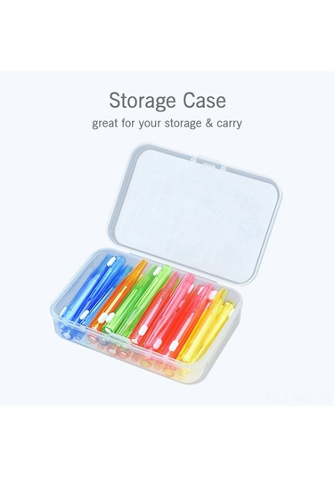 Wezone Diş Arası Temizleyici 30'lu Set - Ortodontik Fırça, Diş Telleri Ve Diş Arası Bakımı İçin Pratik Çözüm 0.7mm Mavi