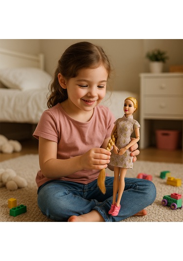 Dollyland Otantik Dantel Elbiseli Manken Bebek Diğer