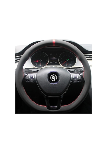 Oto Direksiyon Kılıfı Alcantara Model Alcantra Kırmızı Dikişli (419013664)