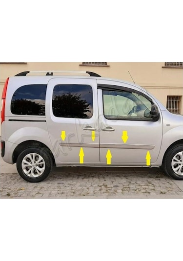 Markadan Renault Kangoo Krom Yan Kapı Çıtası 2008-2020 4 Parça Pa