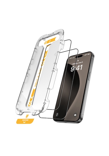 Buff Apple Uyumlu   iPhone 16 Pro Max 5d Easyfit 2 Adet Ekran Koruyucu
