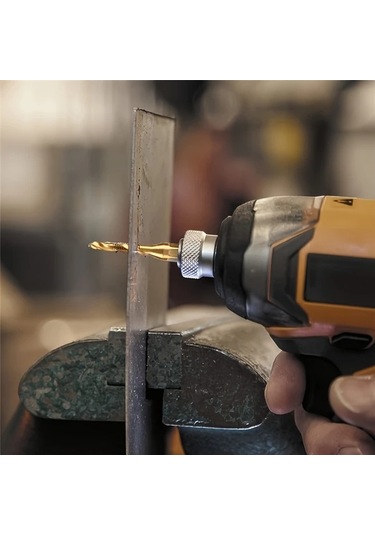 Chuangyinshop G 6pcs 2si1 Matkap Ucu Ve Kılavuz Seti 1/8-3/8 Inç 1/4 Heks