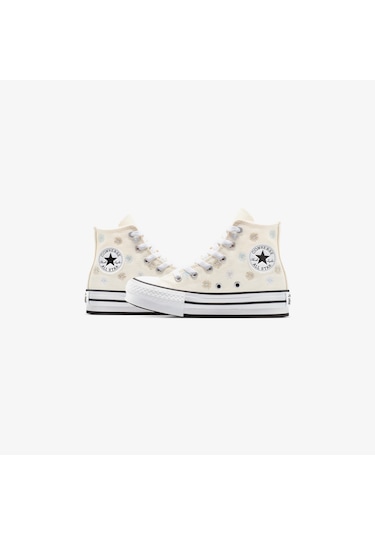 Converse Chuck Taylor All Star Platform Florals Çocuk Krem Sneaker A13448c Krem