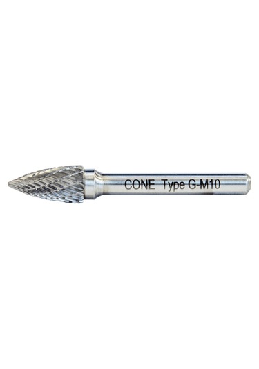 Cone Cone G Tipi Sivri Kavisli Karbür Kalıpçı Frezeleri 10mm
