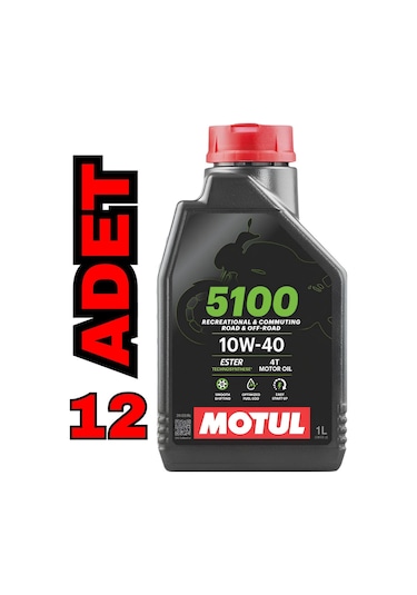 Motul 5100 4T 10W-40 Motor Yağı Full Sentetik 12 x 1 L
