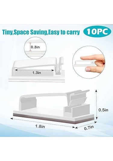 10 Adet Kendinden Yapışkanlı, Tutma Yeri, Tutucu, Dayanıklı Tutma Klipsleri, Tv İçin