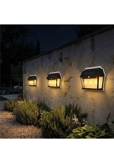Pt-2933 Solar Sensörlü Ledli Duvar Aplik