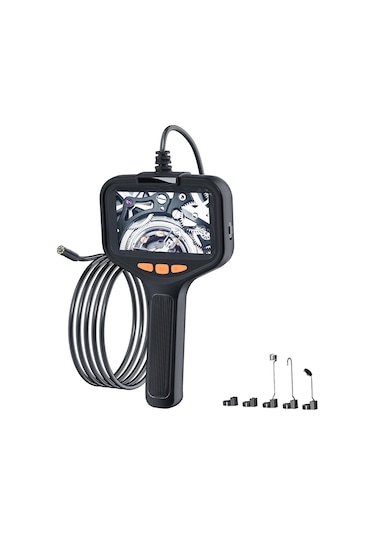 Işıklı Endoskop Kamerası, 4,3 İnç Ekranlı Hd 1080p Borescope 8 Ayarlanabilir Led Işık, 16,4 Ft Sert Kablolu Muayene Kamerası