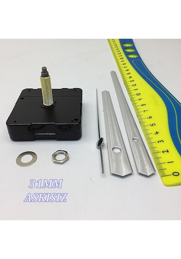 Duvar Saati Mekanizması Akrep Yelkovan Saniye Motor Sessiz Akar (360665258) Altın