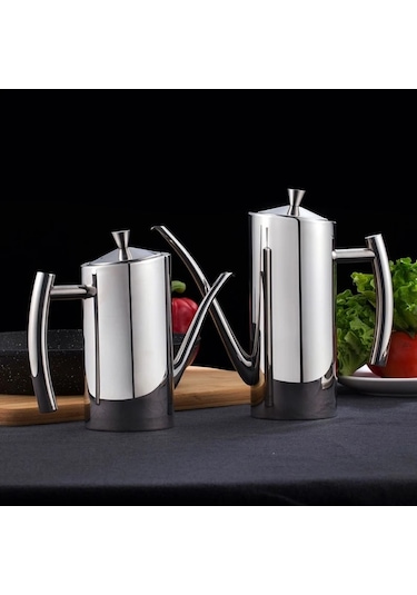 Paslanmaz Çelik Yağdanlık Mutfak Yağ Tankı Pot Sos Sirke Damlama