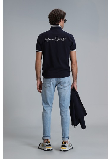 Lufian Dukas Smart Jean Erkek Pantolon Slim Fit Mavi Mavi 111200158100300 Mavi
