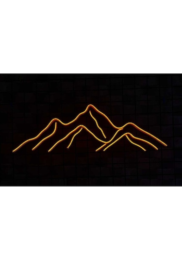 Twins Led Dağ Pleksi Neon Tabela Turuncu Model:model:16323366 Turuncu