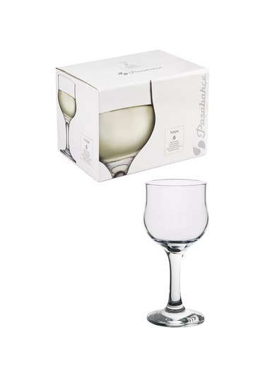 Pasabahce 200 Ml Şarap Kadehi 6'lı Cam Şişe Şık Şık 12038729 Beyaz