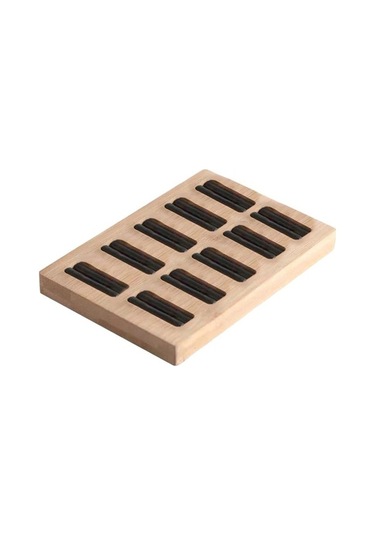 Trendooze Yüzük Yuva Tutucu Tepsisi Takı Stylea-11 Siyah Sergileme Küpe Düzenleyici D Ahşap 10 Cu