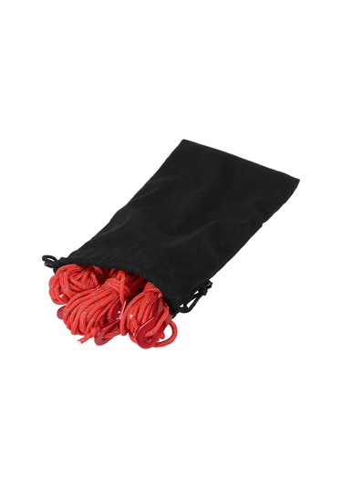 Lemestar Alüminyum Alloy Çelik Tenteği Kord Takımı, 6 Adet 4m Polipropilen Teli İle Depolama Çantası, Işık Yansıtan, Çadır Ve Kanopi Kurulumu İçin Dayanıklı Aksesuar Kırmızı Kırmızı