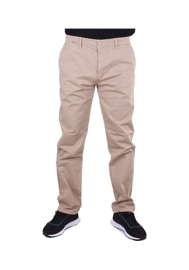 Twister Togo 728 Bej Yüksek Bel Rahat Paça Erkek Kanvas Pantolon Bej