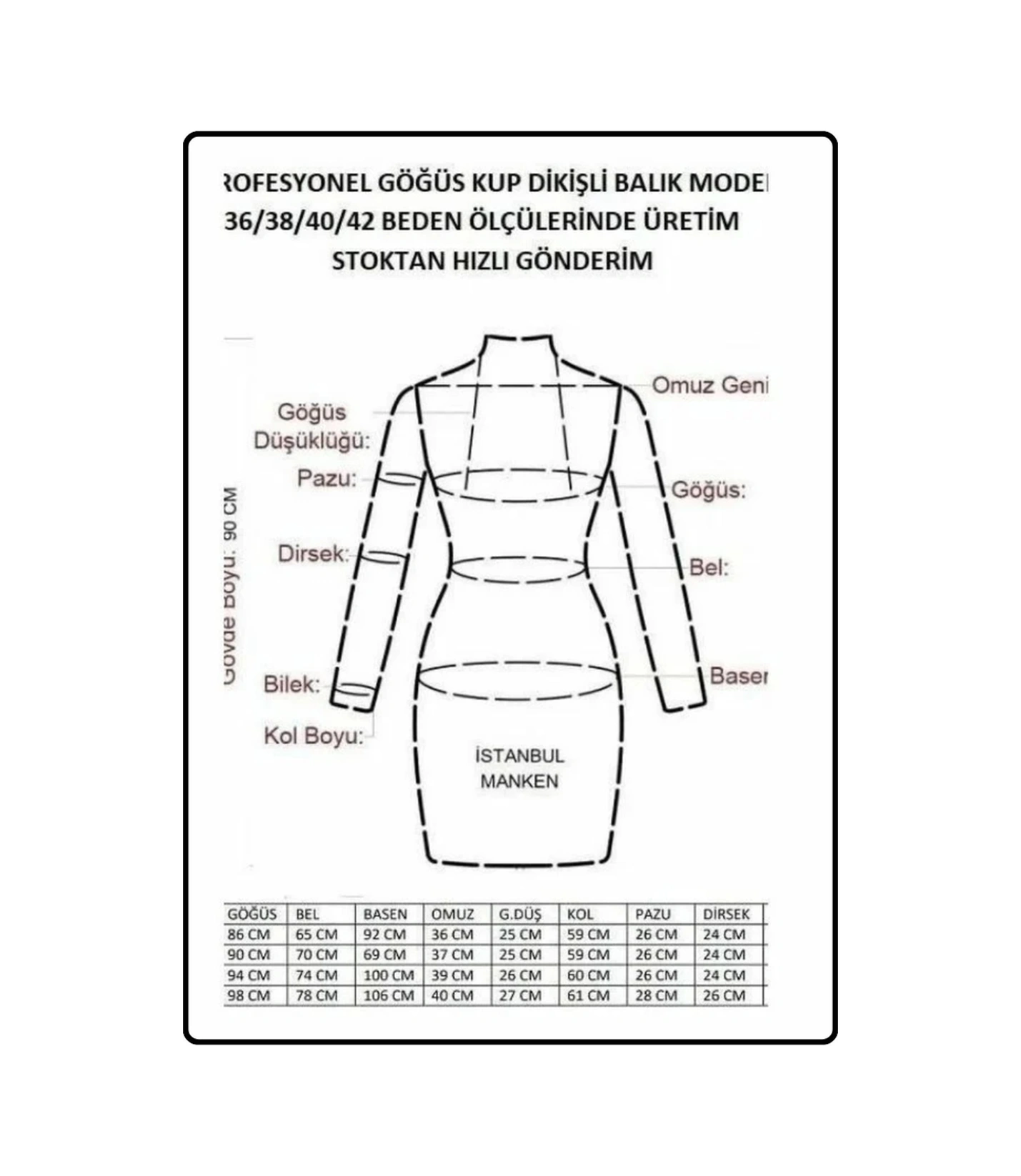 42 Beden Profesyonel Kollu Prova Mankeni Terzi Mankeni: Profesyonel Dikiş Deneyimi 2187