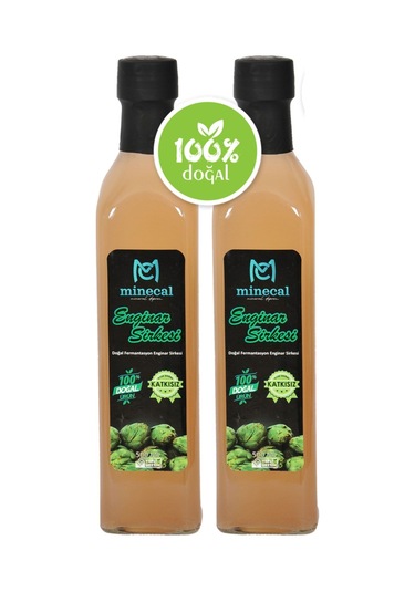Enginar Sirkesi 2x500 Ml %100 Katkısız Doğal Şekersiz Koruyucu Içermez