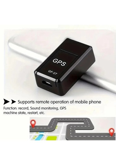 Honeybeeshop Alarm Ve Çit Özellikli Gf-07 Gps Bulucu Anında Tutma Siyah Şarj Edilebilir Usb Güvenlik Cihazı
