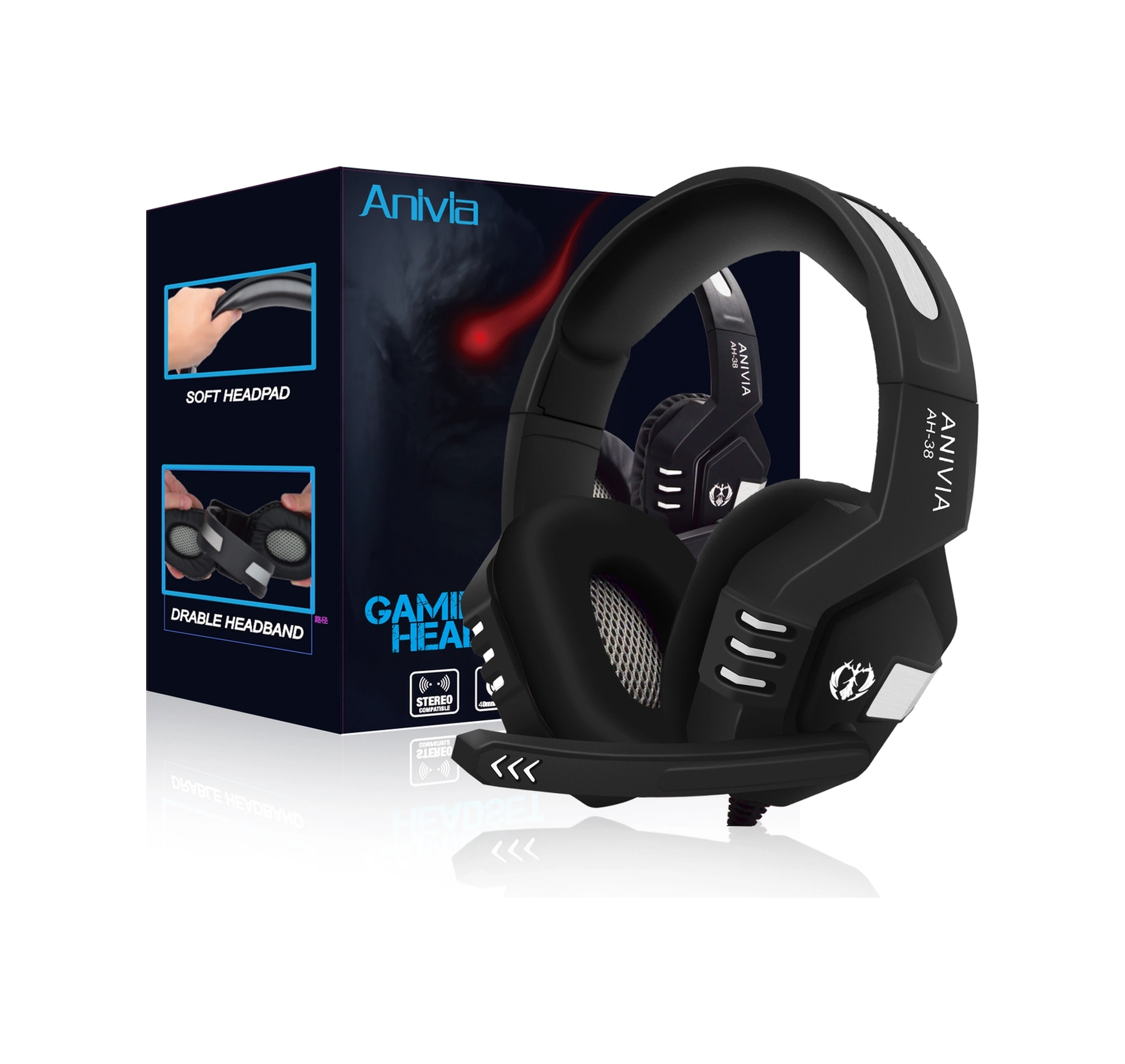 Sones Anivia Ah38 3,5 Mm Kablolu Mikrofonlu Oyuncu Kulaklığı