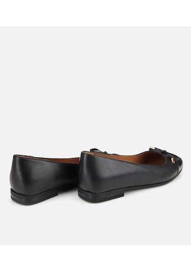 Hotiç Kadın Rugan Deri Siyah Fiyonk Detaylı Babet 01ayh313530a100 Siyah