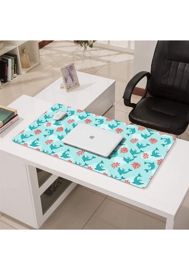 Dolphin Büyük Oyun Mouse Pad 31.5x15.7 Inch,masaüstü, Dizüstü Ve Kablosuz Fare İçin-a5