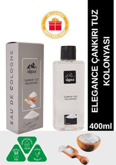 Çankırı Tuz Kolonyası - Ferahlatıcı Ve Kalıcı Koku Elegance Serisi - 400 Ml