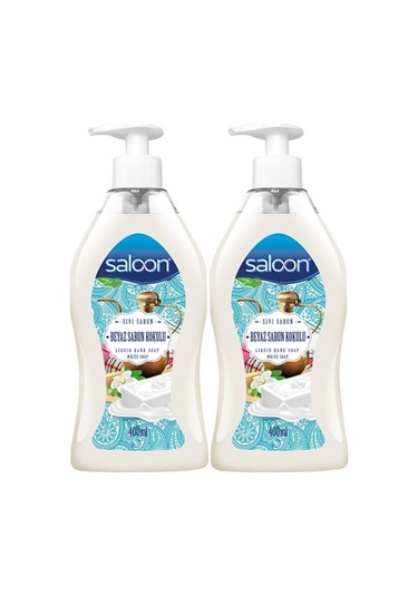Saloon Beyaz Sabun Kokulu Sıvı Sabun 2 x 400 ML