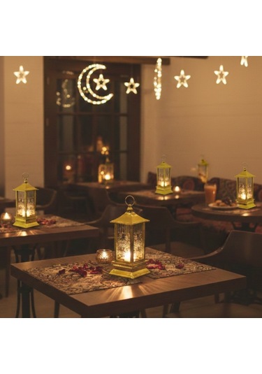 Ramazan Temalı Gold Kare Kubbe Led Lamba Diğer